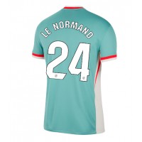 Atletico Madrid Robin Le Normand #24 Bortedrakt 2024-25 Kortermet